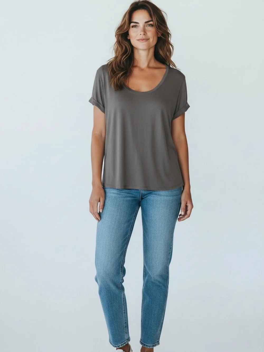 Women's J Crew Scoop Neck T- Shirt Size Small